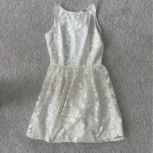 BB Dakota Sheer White Lace Top